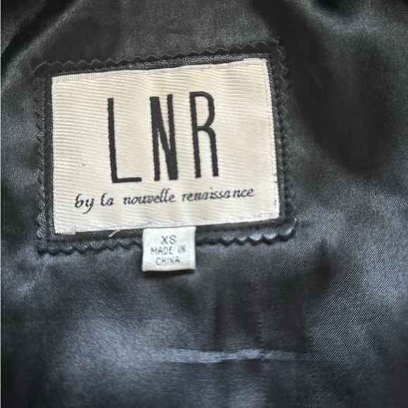LNR by La Nouvelle Renaissance Womens Black Leather Jacket Size XS - Picture 3 of 11